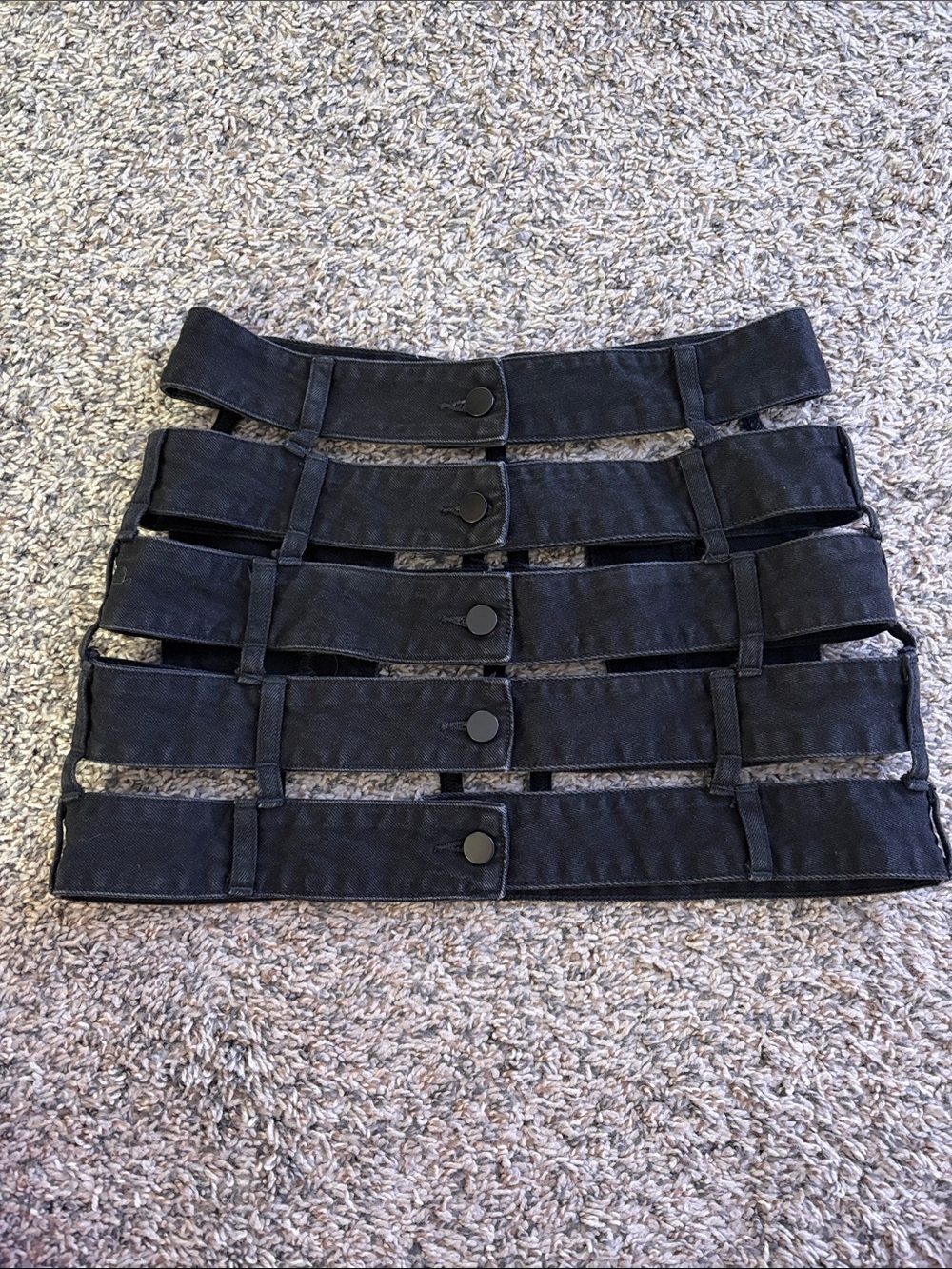 Denim mini skirt